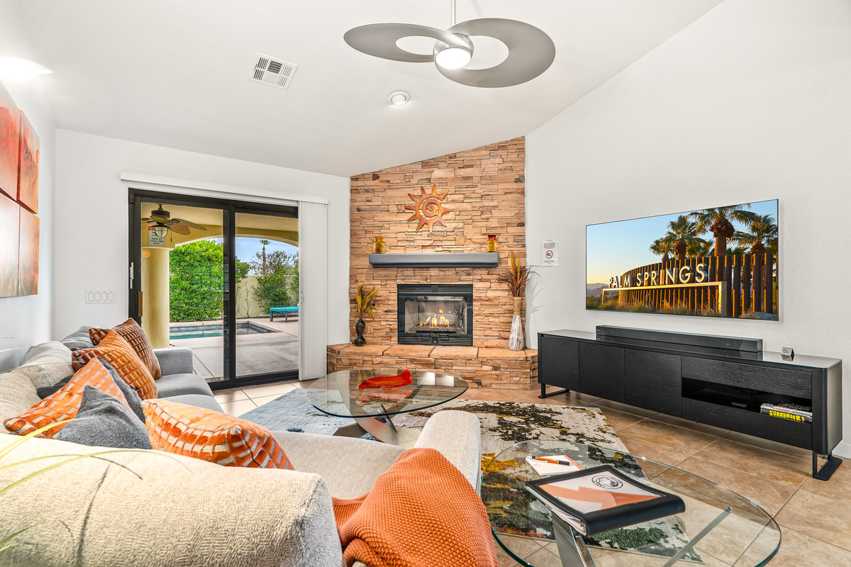 Romantic fireplace