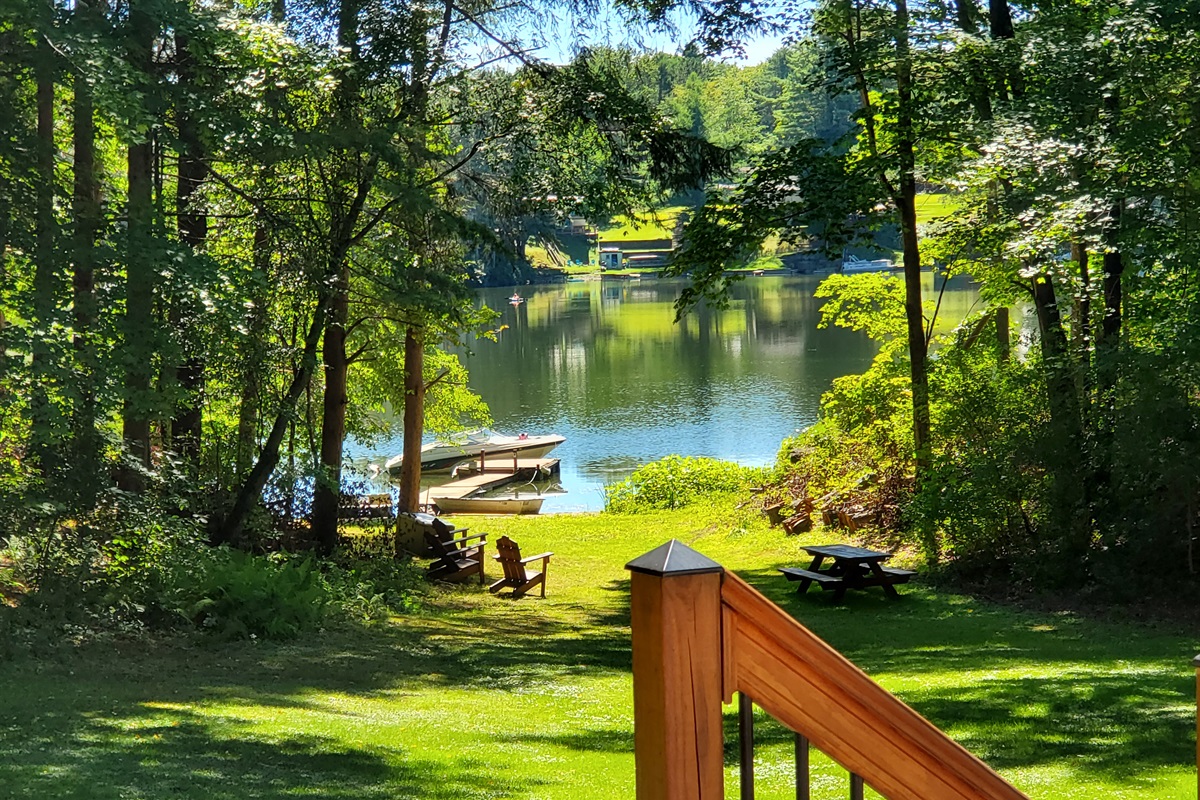 Water view from the deck