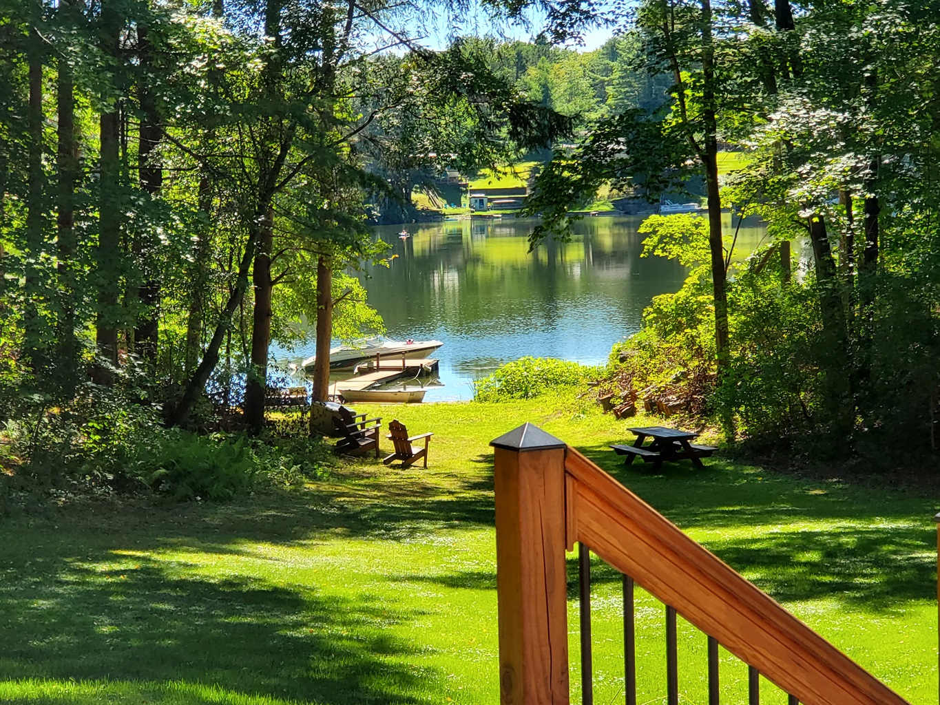 Water view from the deck