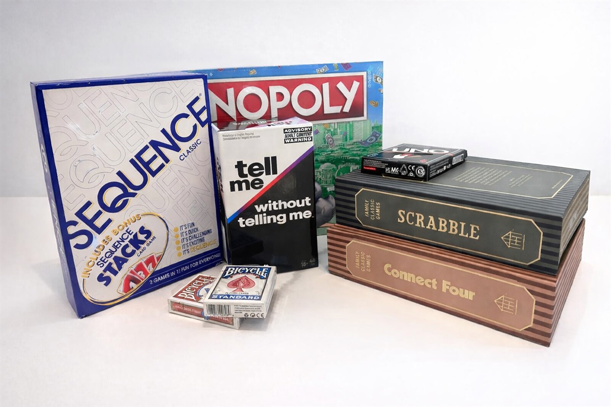 Enjoy family game nights with Monopoly, Scrabble, cards, and more. Designed for connection, laughter, and memorable stays.