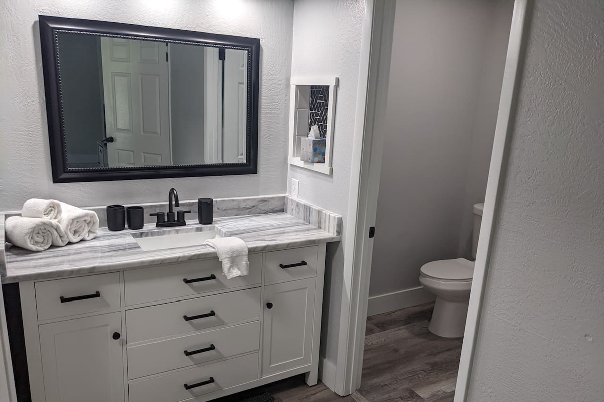 Master bathroom vanity