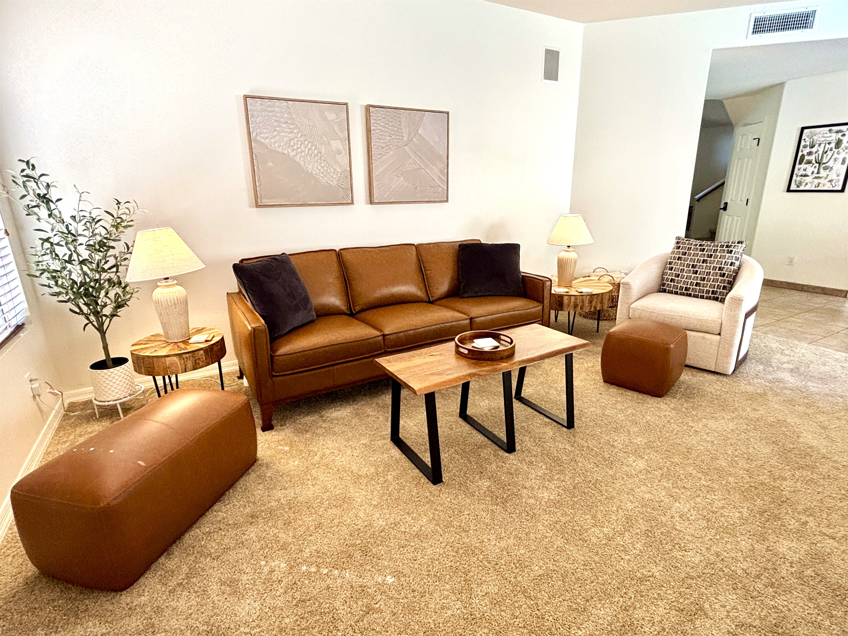 One side of the large family room