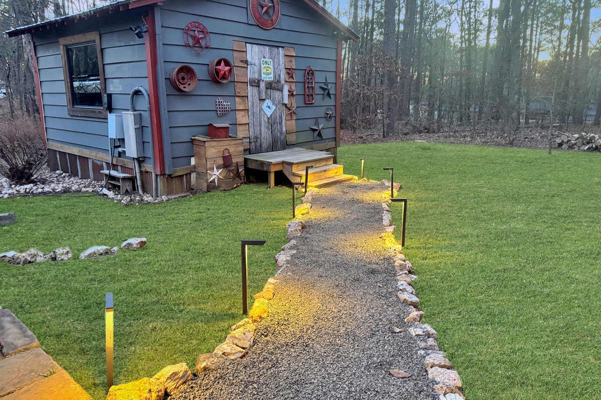 Game on! Arcade classics, pool, Nerf battles, and more in our rustic game shed.