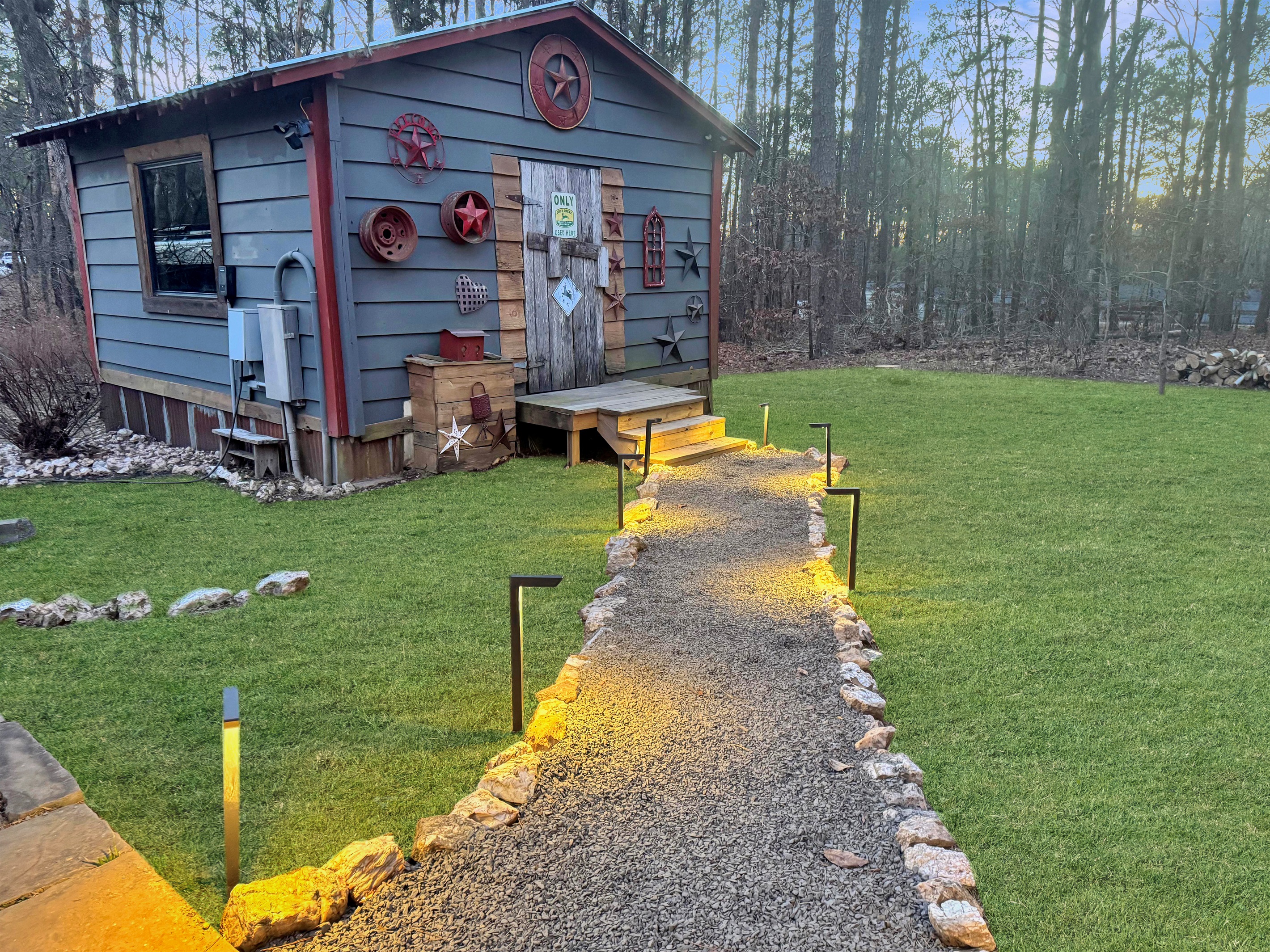 Game on! Arcade classics, pool, Nerf battles, and more in our rustic game shed.