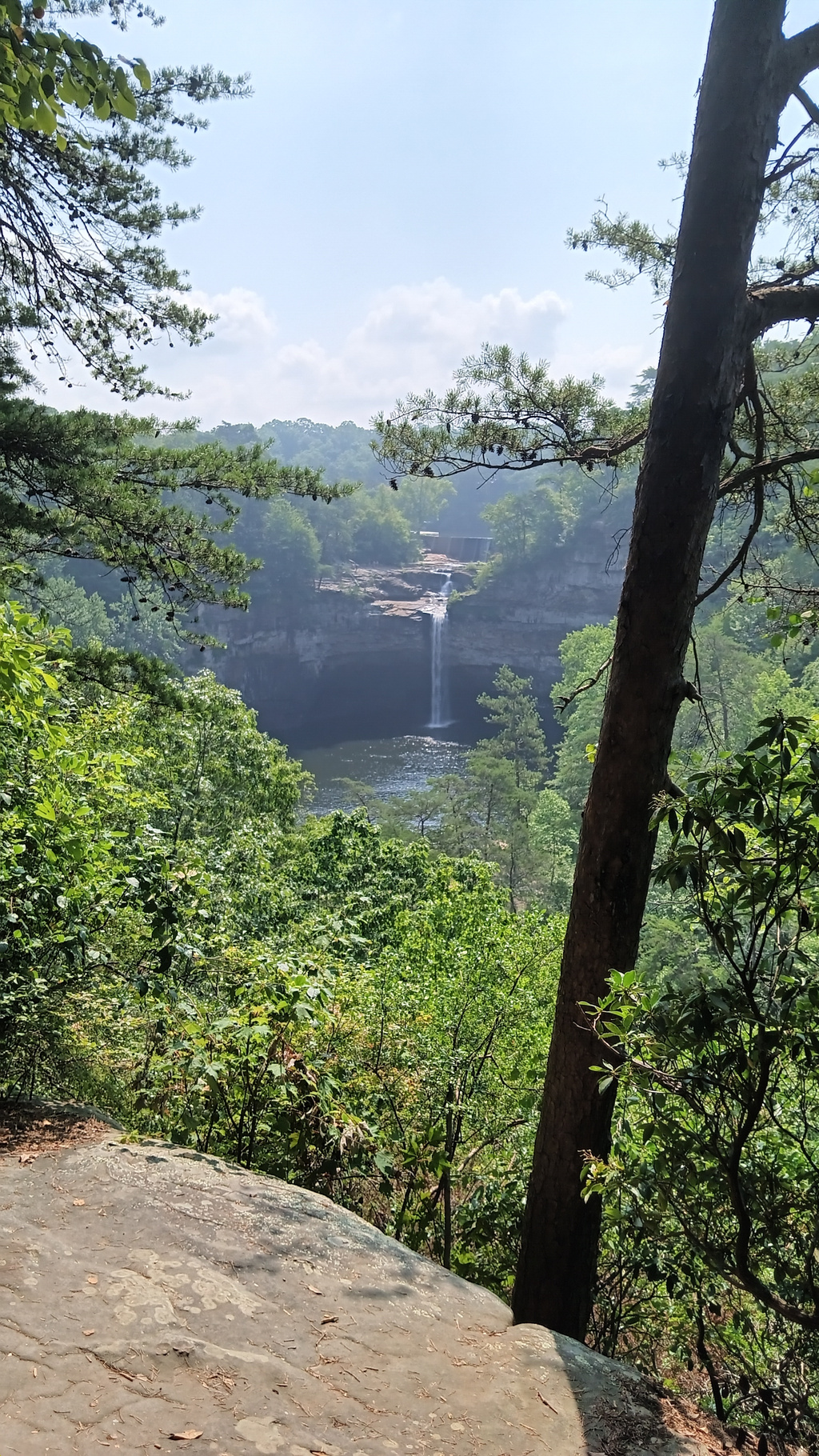 DeSoto Falls viewed from a scenic overlook near Mentone Alabama