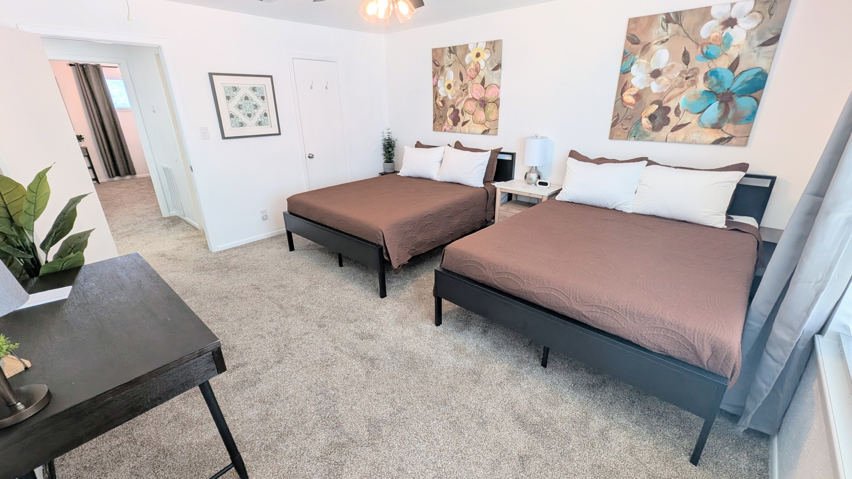 This bedroom also has direct access to the bathroom and a large closet for your storage needs. 