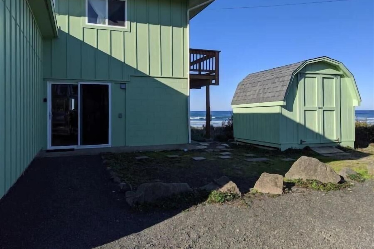 parking and entry door