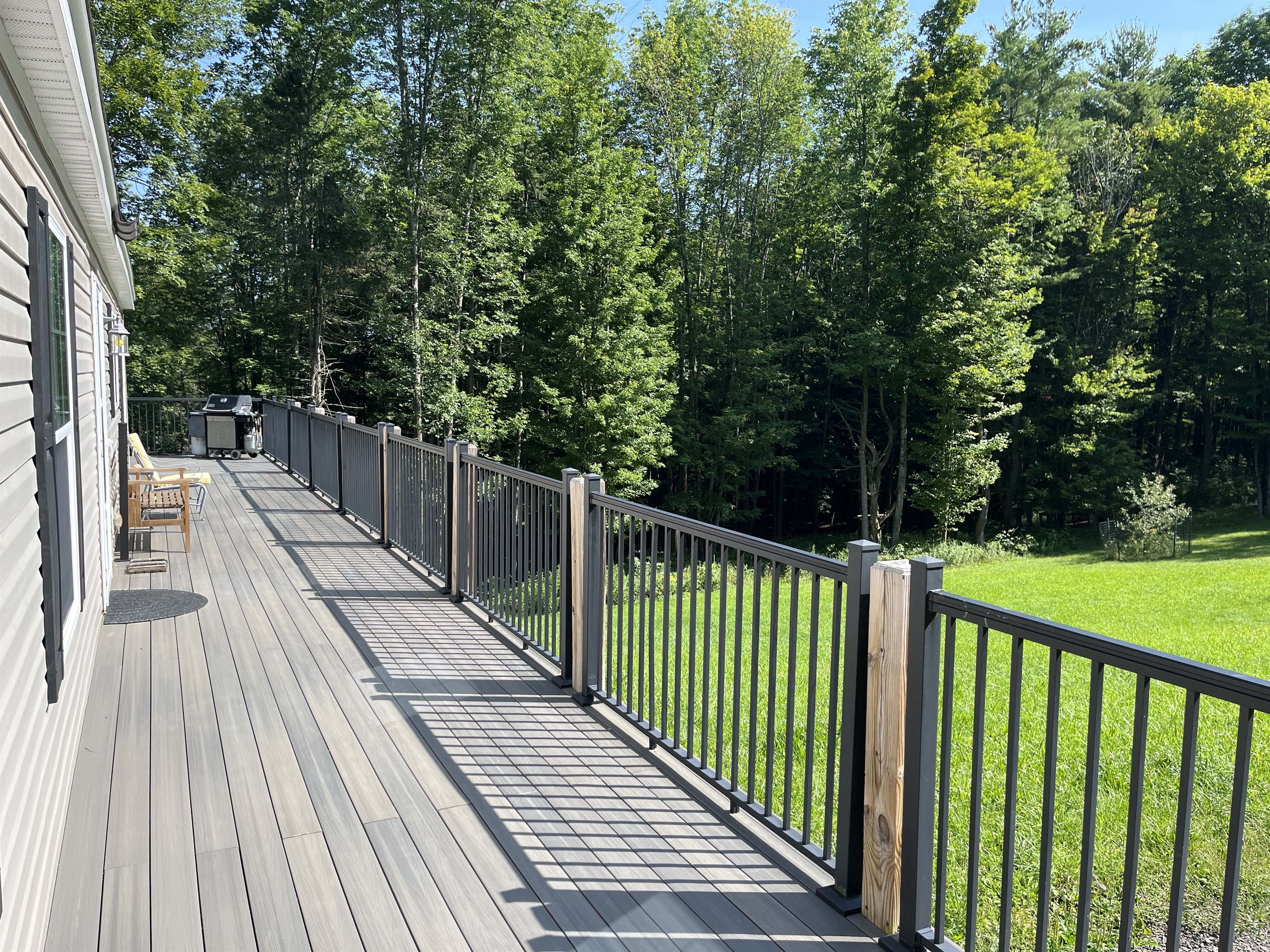 Front deck over looking lawn