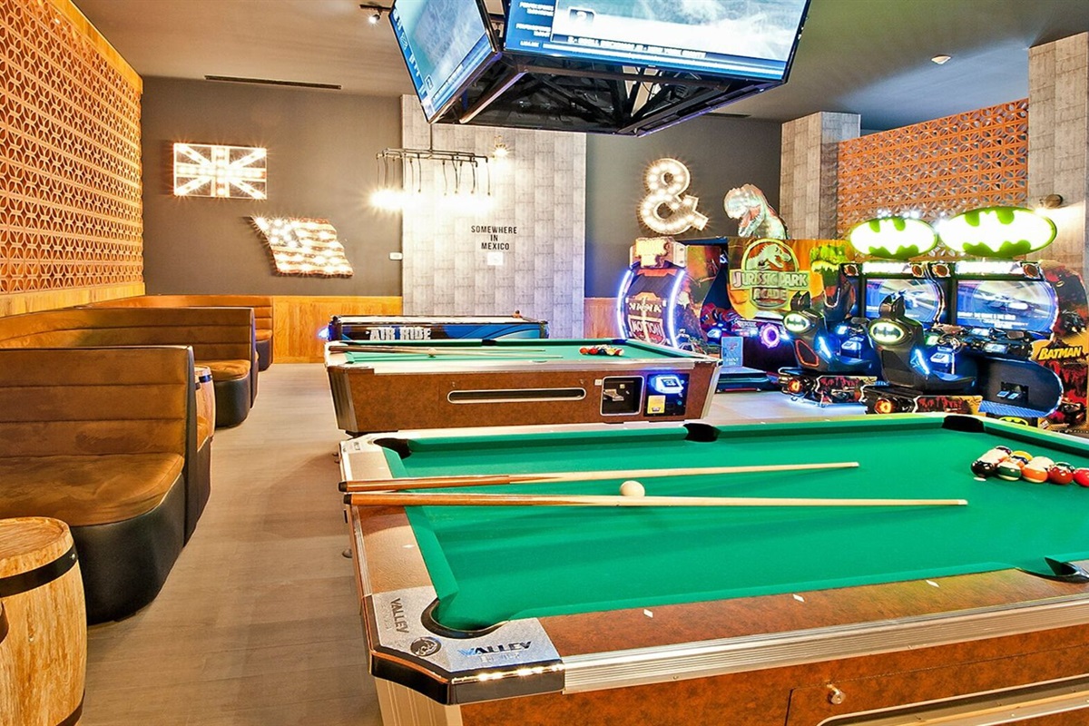 Gameroom at Pueblo Bonito Sunset while staying at Montecristo, Vacation Travel Exclusives