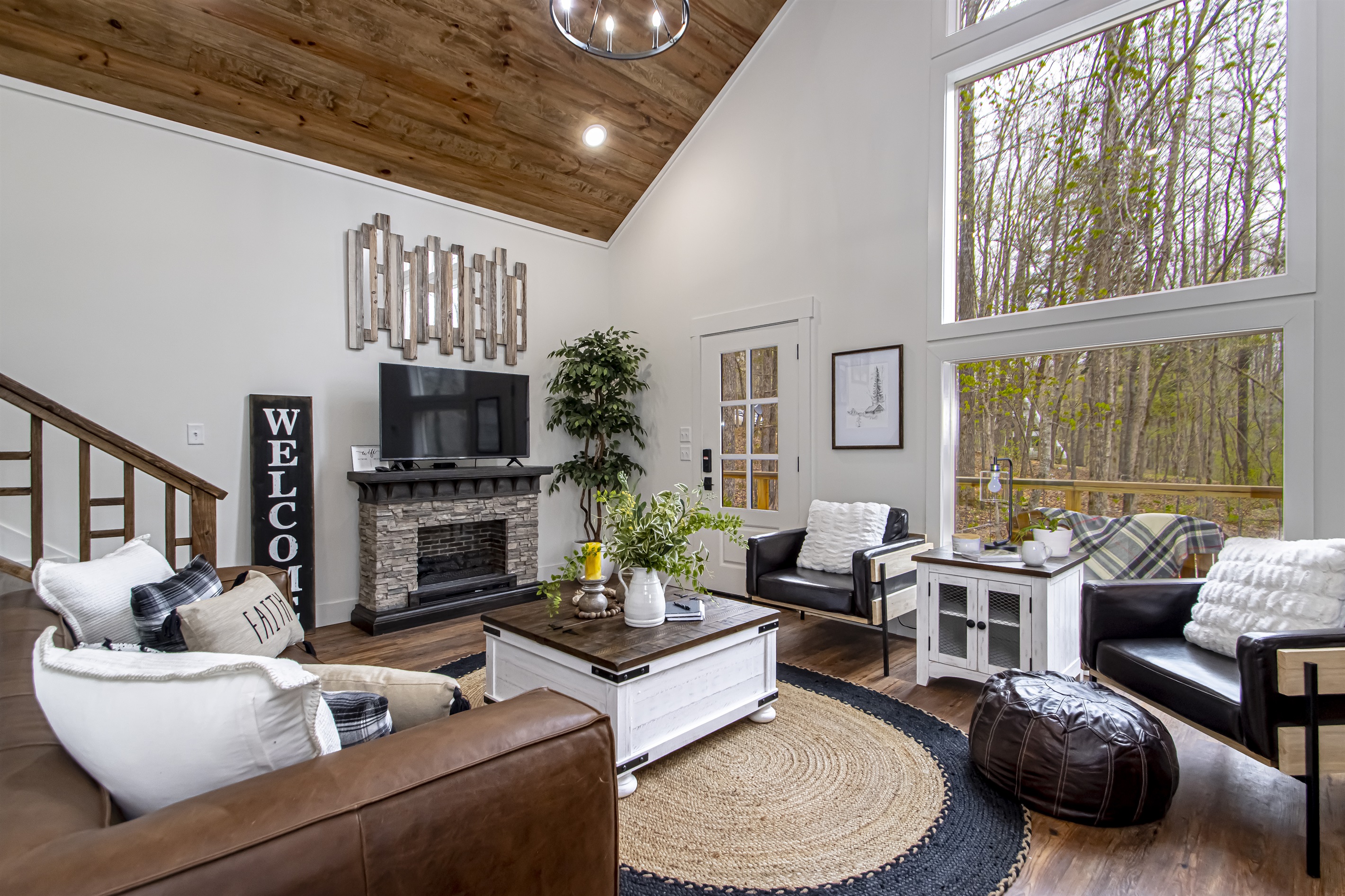 Living Area Of Barn House