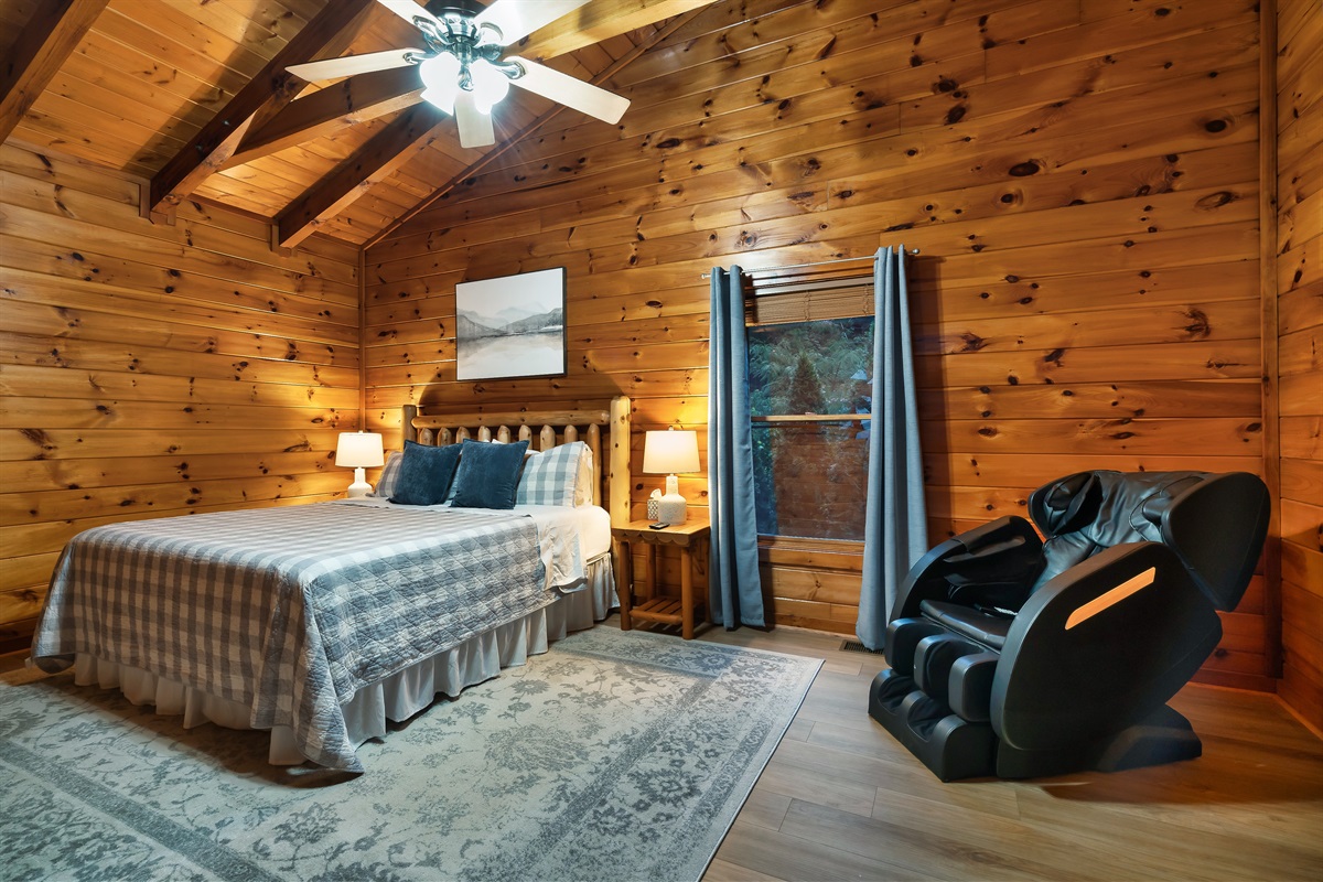 Loft King Bedroom with Massage Chair