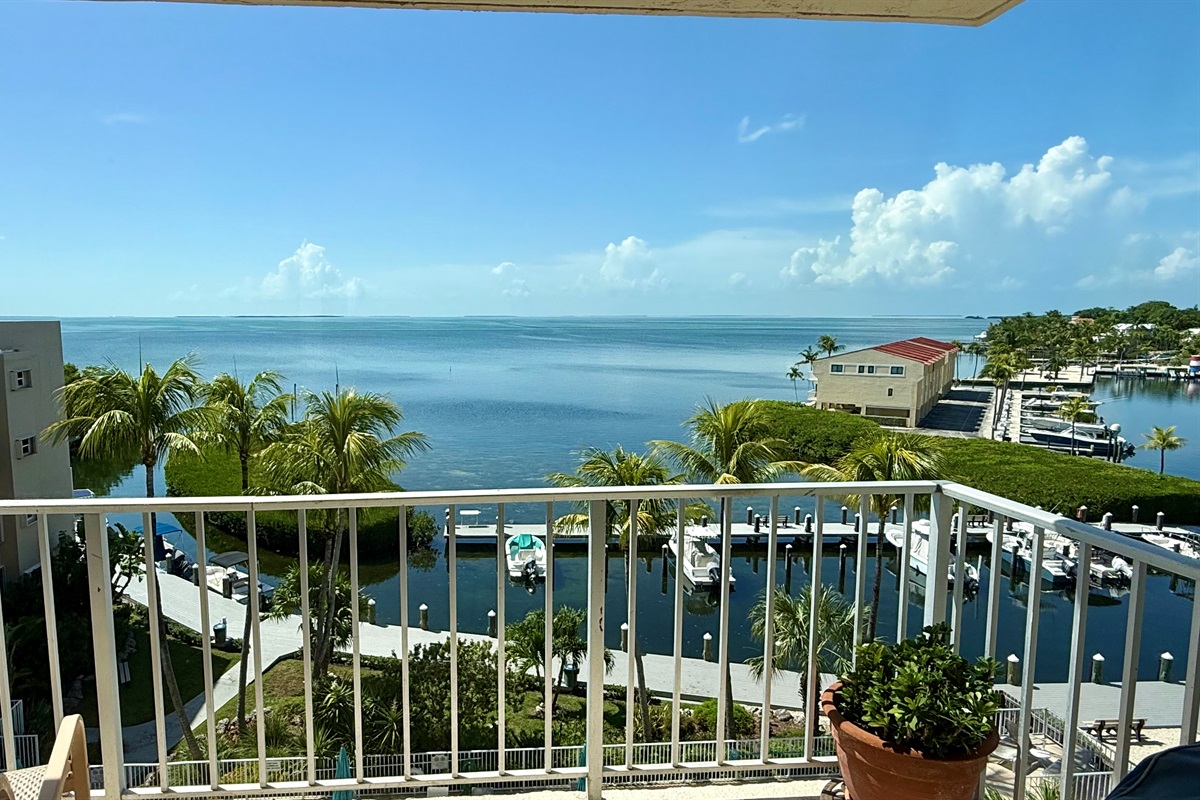 view from balcony