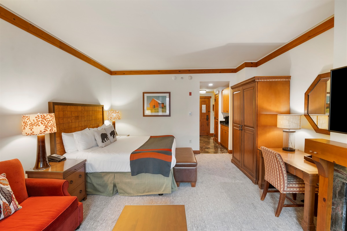 Spacious and comfortable, this studio is perfect for a weekend retreat