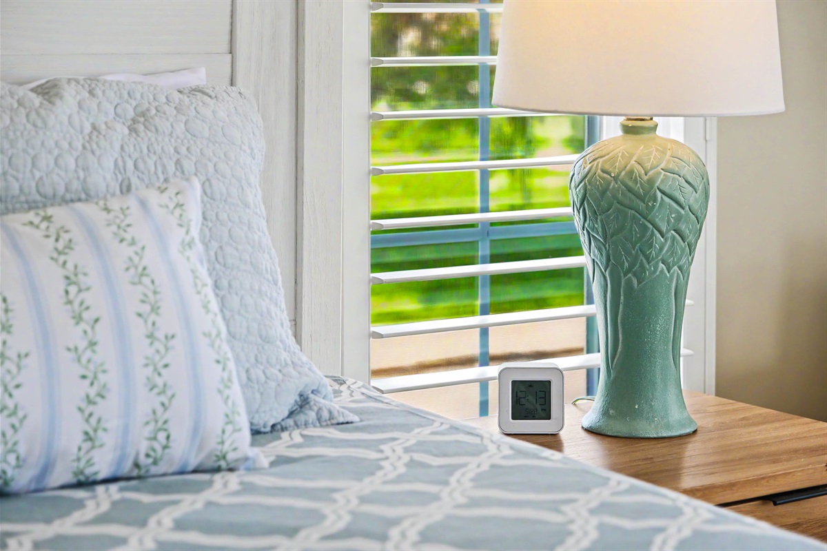 Serene coastal decor and lighting
