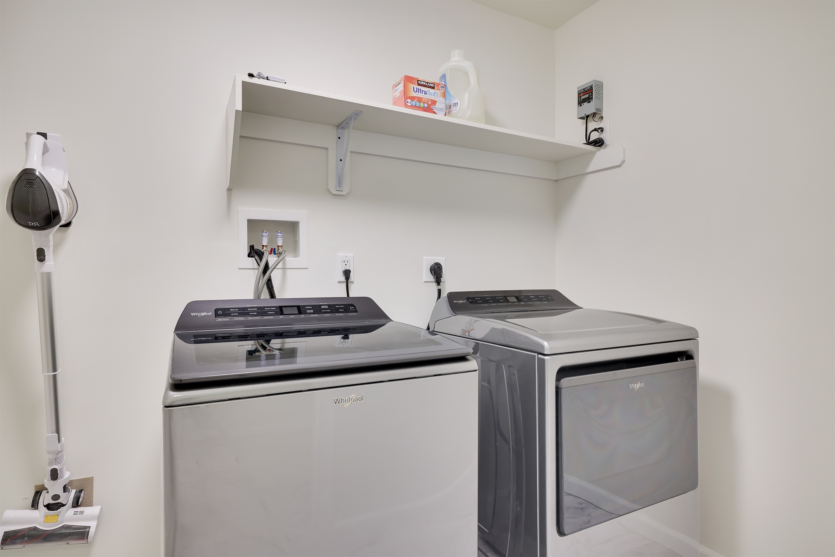 Take home a suitcase full of clean clothes.