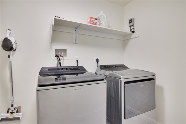 Take home a suitcase full of clean clothes.