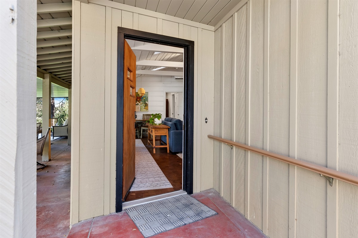 Step inside to vaulted ceilings, natural light, and beautiful redwood flooring throughout.