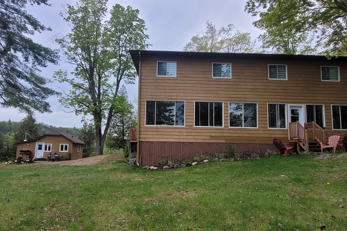 Backyard of cottage