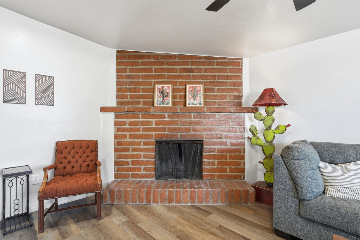 A touch of southern accent.  *Note - Fireplace is decorative only - cannot be used.