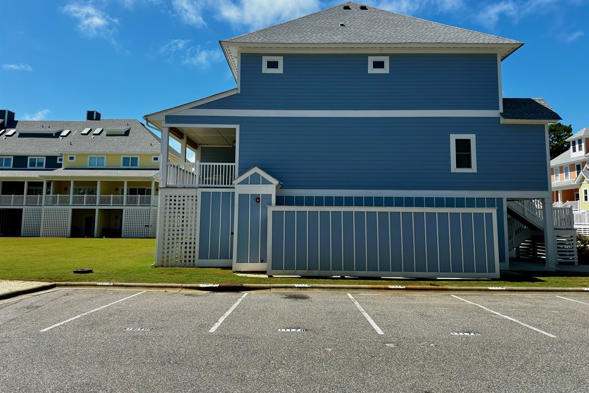 1-car garage, 1 parking spot in the driveway, and 1 dedicated parking spot
