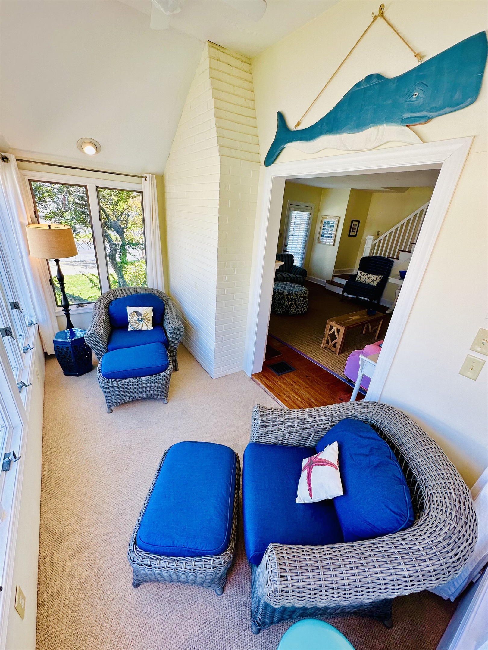 Sun room connected to living room 