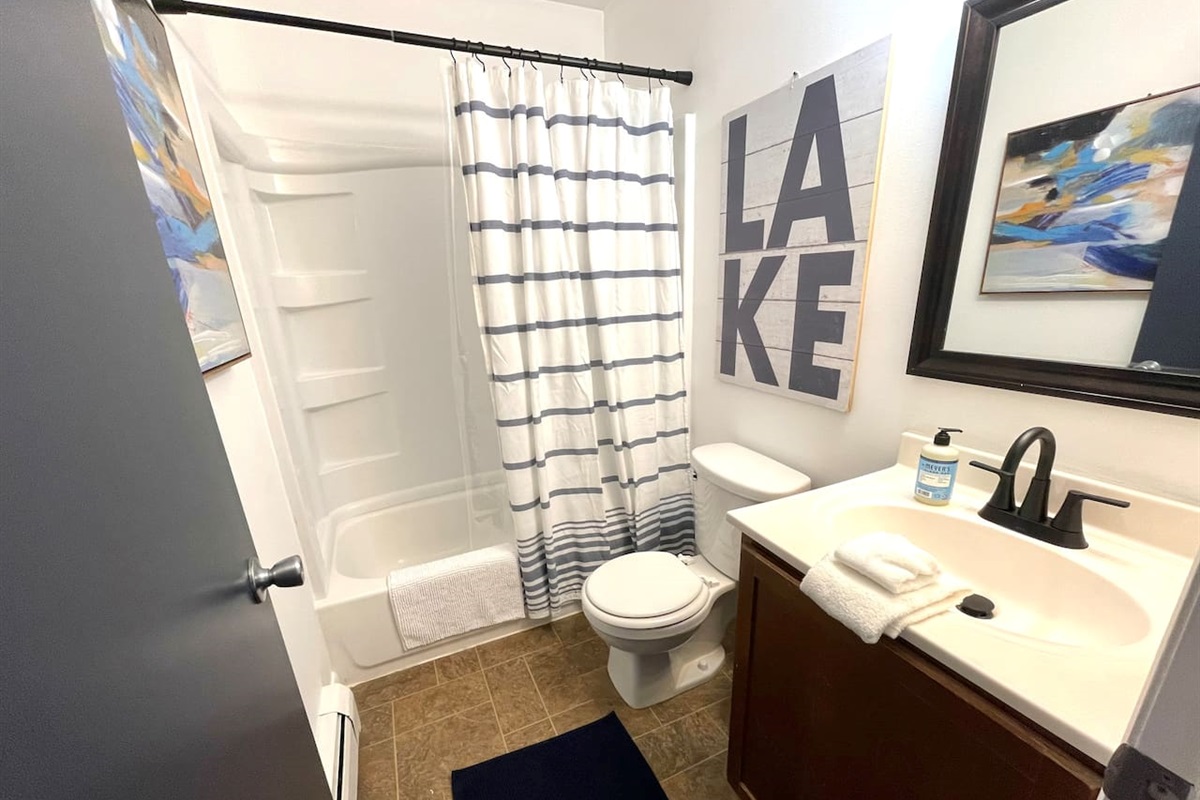 Fully equipped bathroom