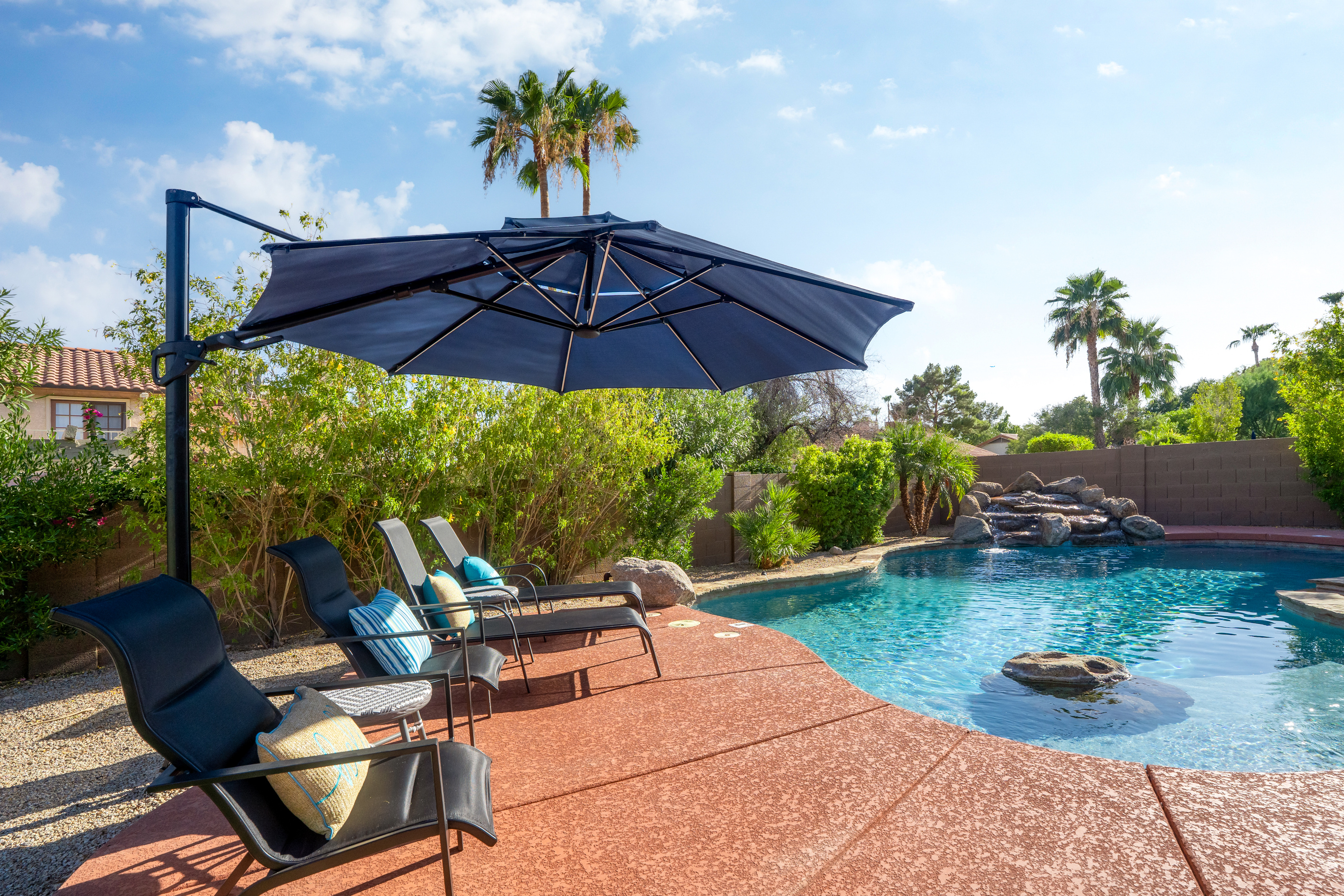 View of in pool deck