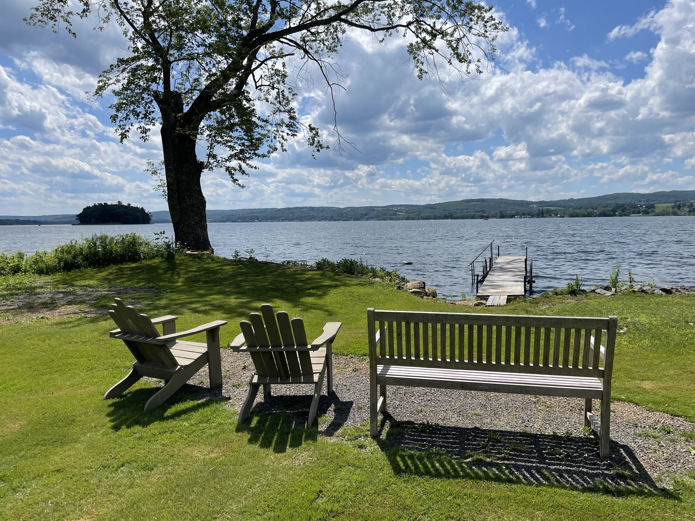 Private dock and waterfront