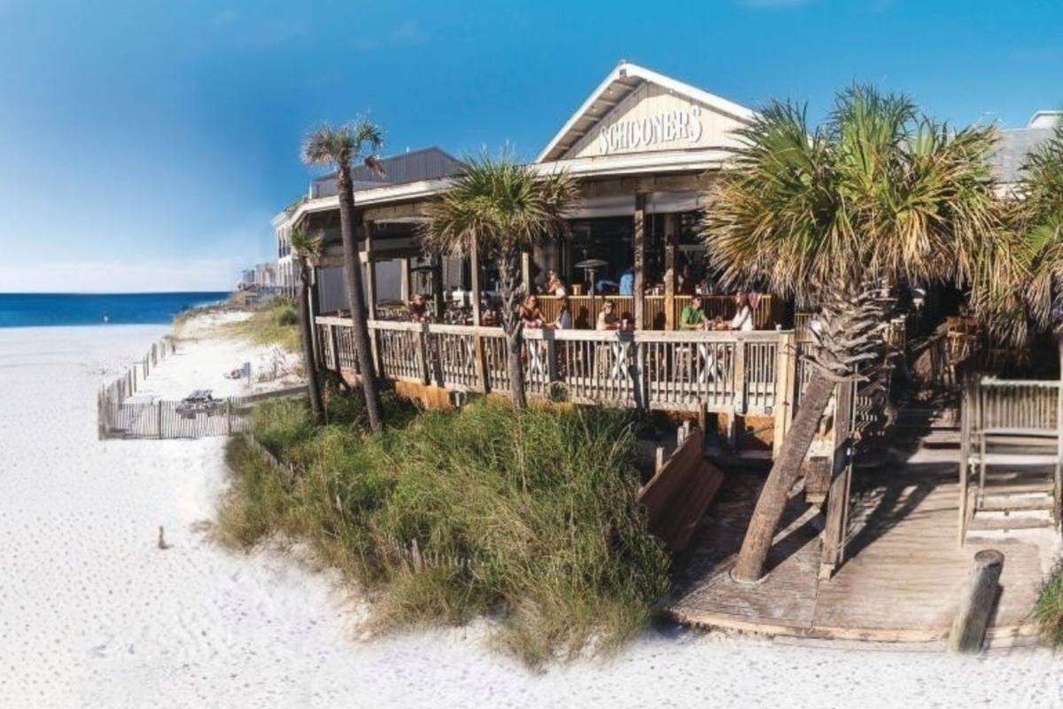 One of the best restaurants in PCB is right by the beach closest to us
