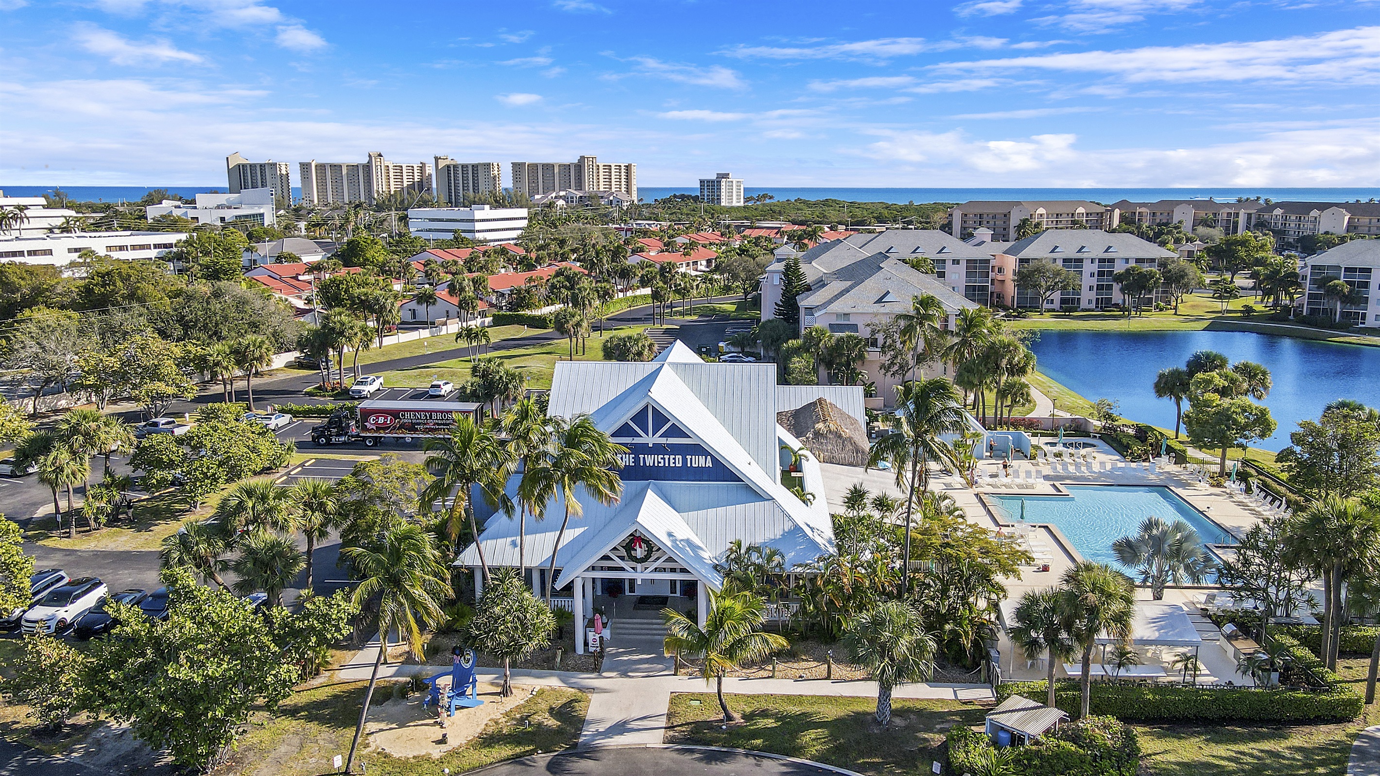 Walk to the pool & Twisted Tuna