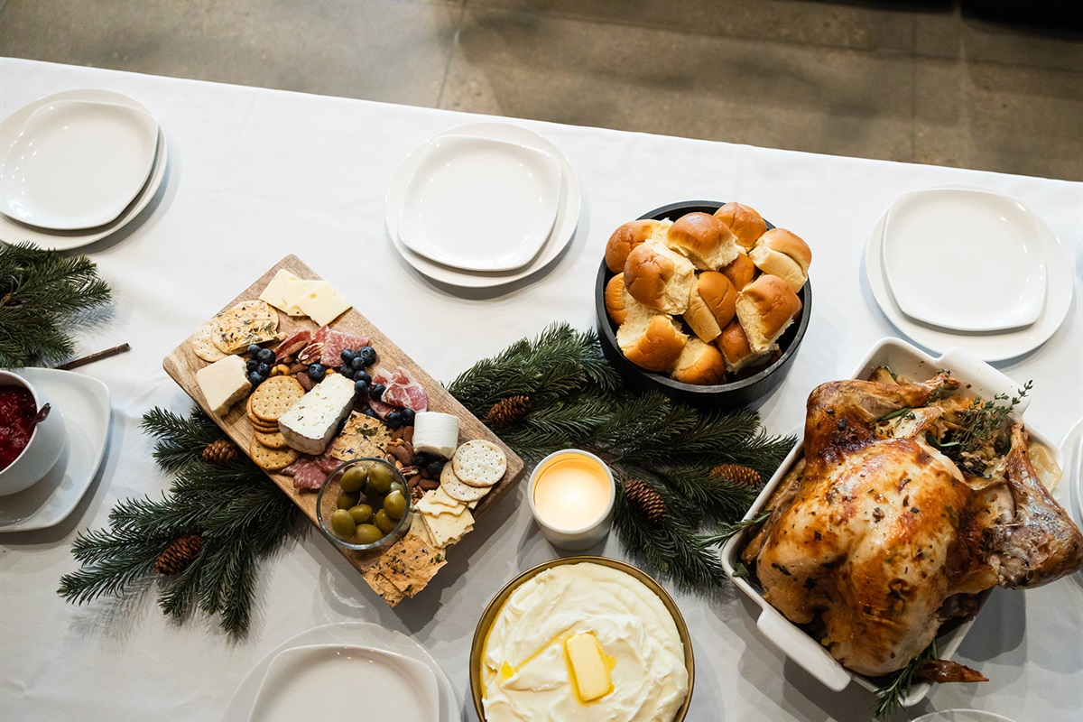 Gather loved ones for a memorable feast near the magnificent stone fireplace.