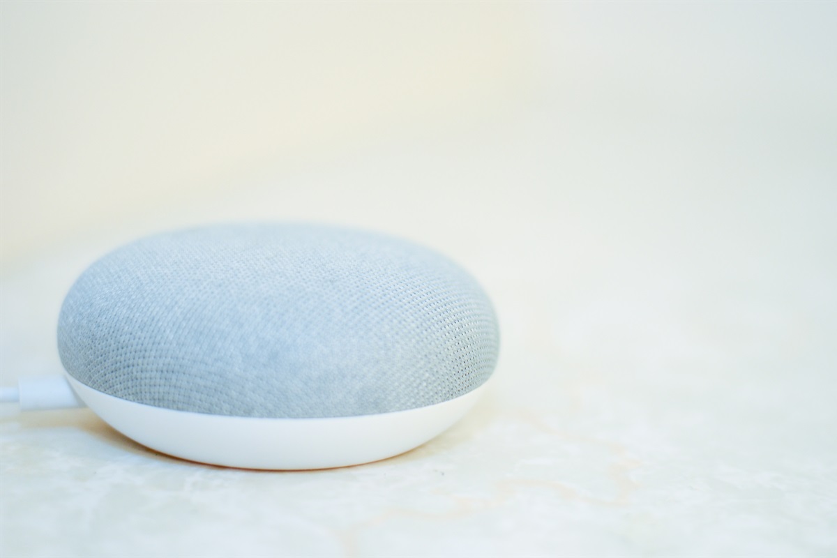 Nest smart speaker for voice commands and music