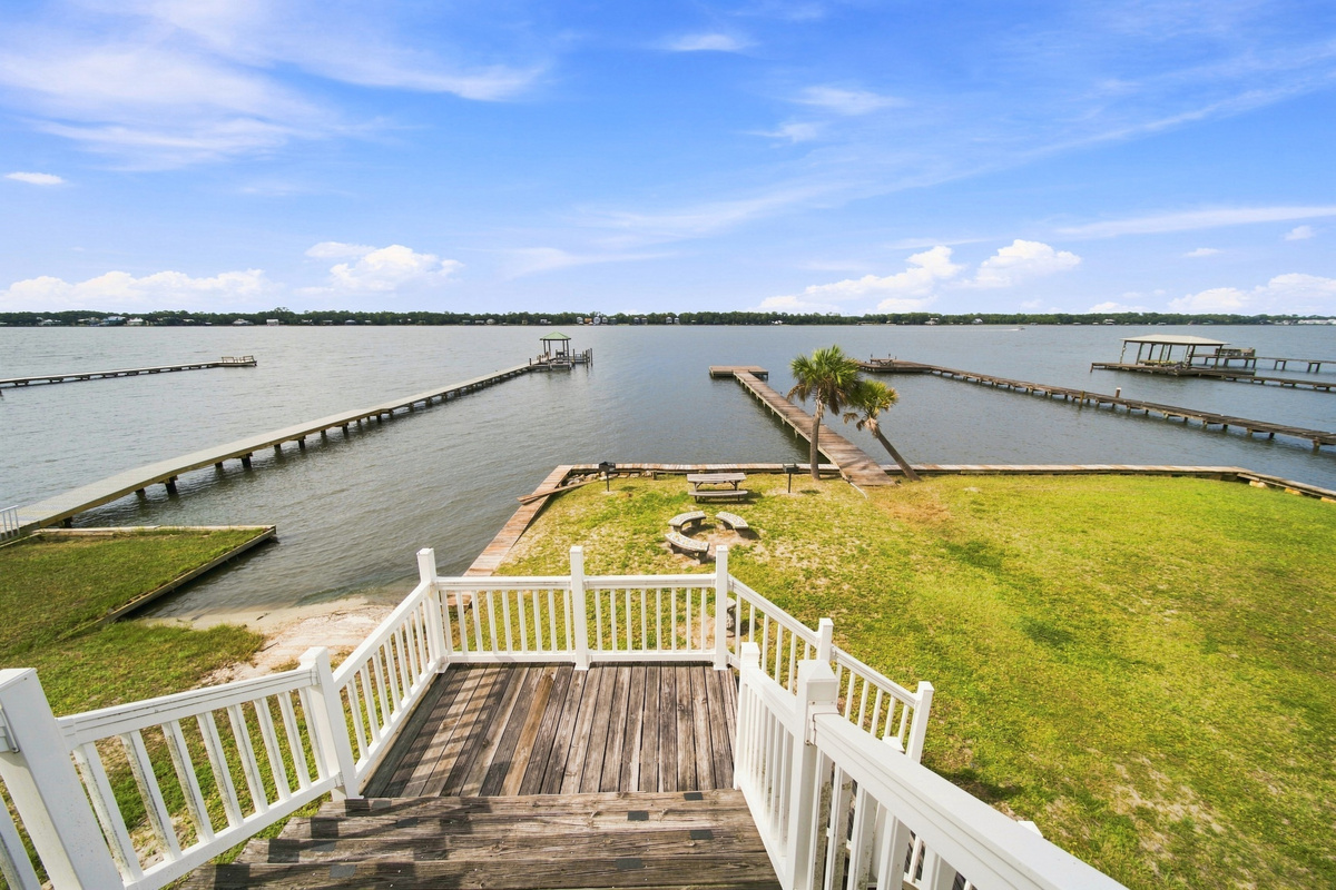 Direct Little Lagoon frontage with a private waterfront deck