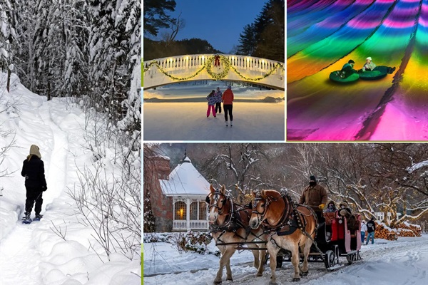 From snowshoeing and tubing to ice skating and magical sleigh rides, there’s winter fun for everyone!