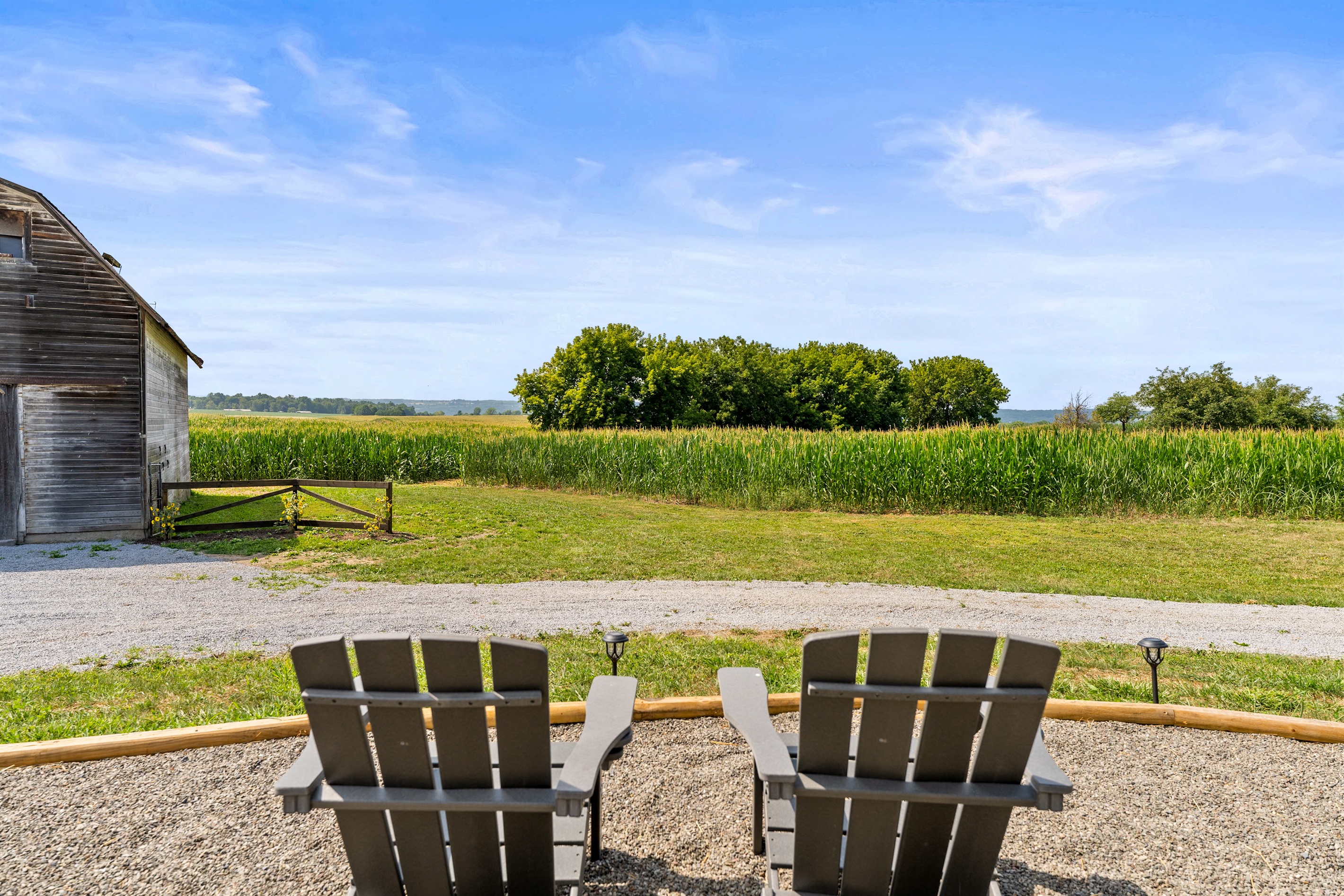 Soak in endless countryside scenery from your own private seating area, ideal for quiet mornings or sunsets.