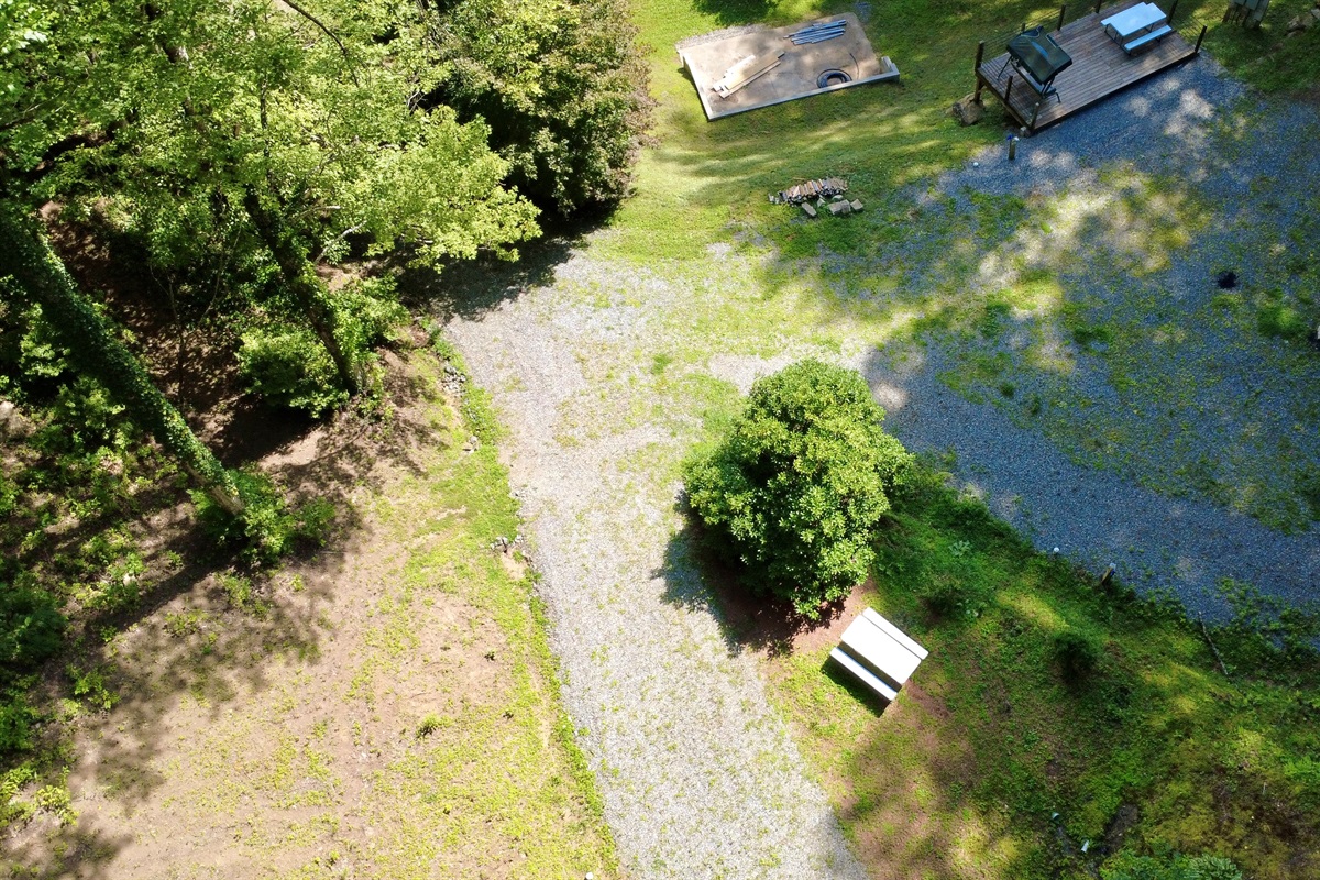 Sites 1, 2 & 3 — mingle at the fire, relax in your own corner.