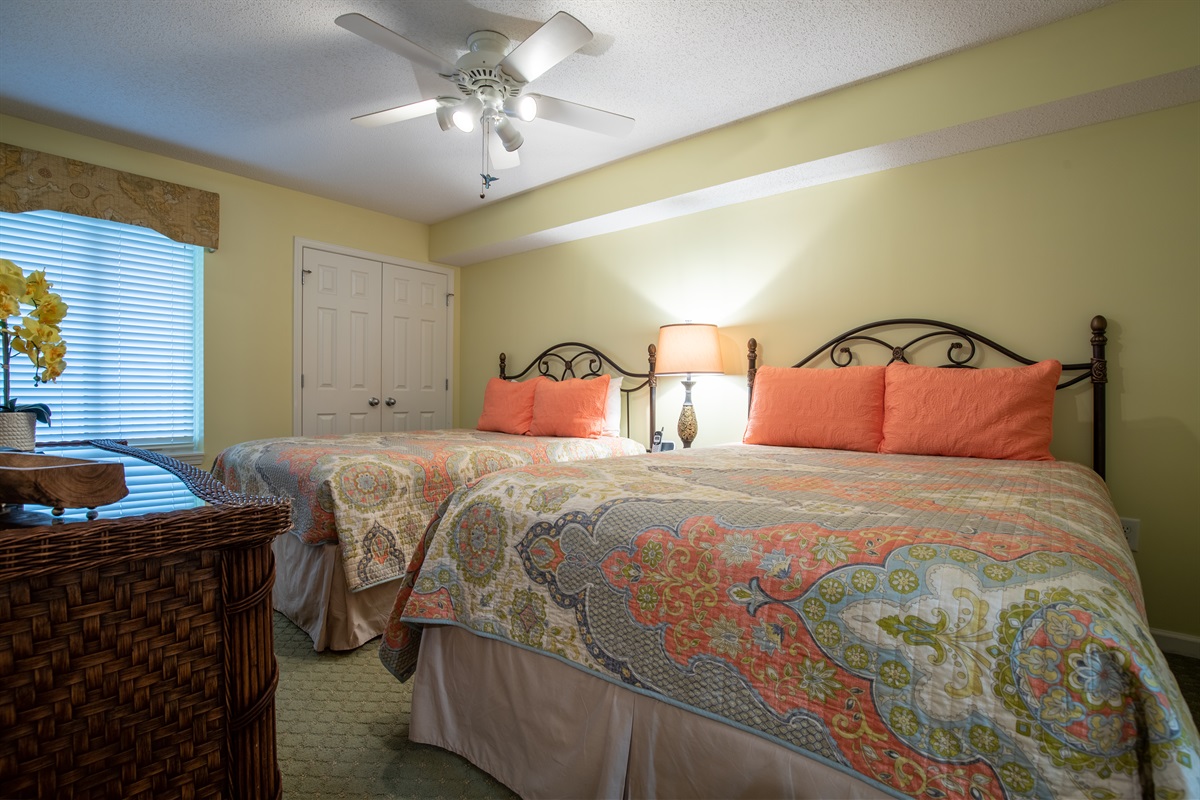 Queen beds in 2nd bedroom