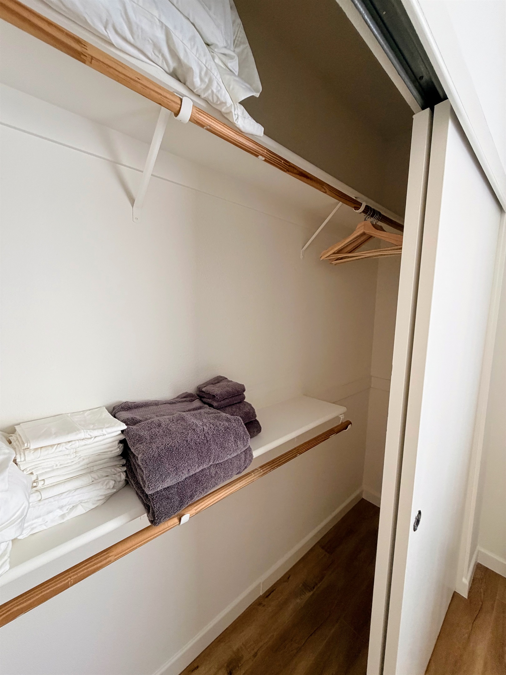 Spacious closet in primary bedroom.