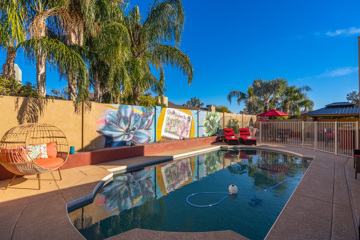 Fun and secure pool area.