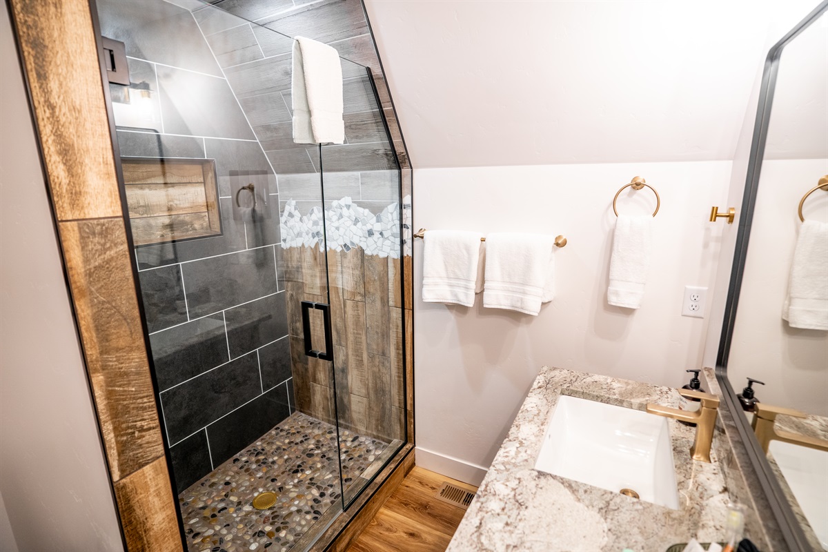 Walk-in Tiled Shower