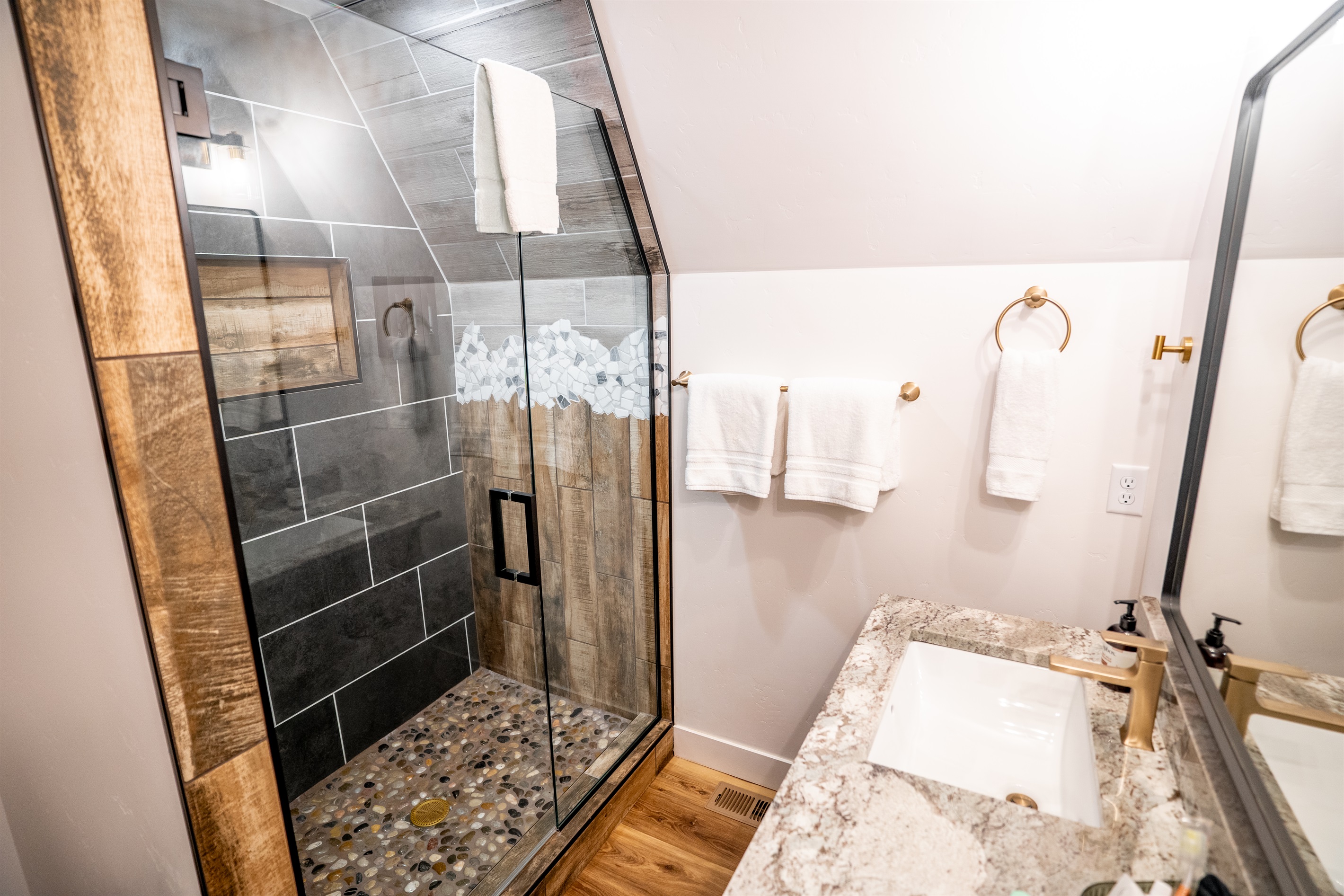 Walk-in Tiled Shower