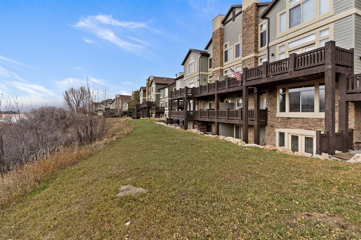 View of the Lakeside Village townhomes