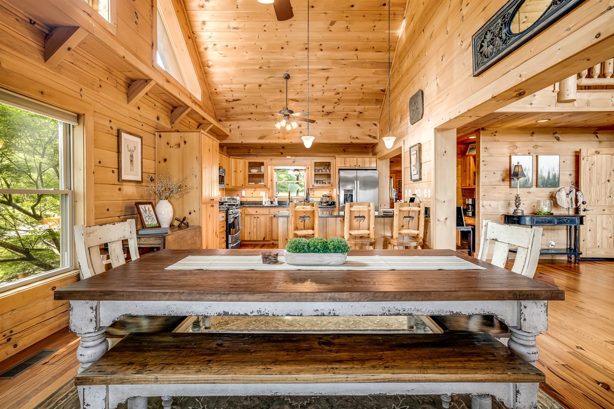 Large dining table