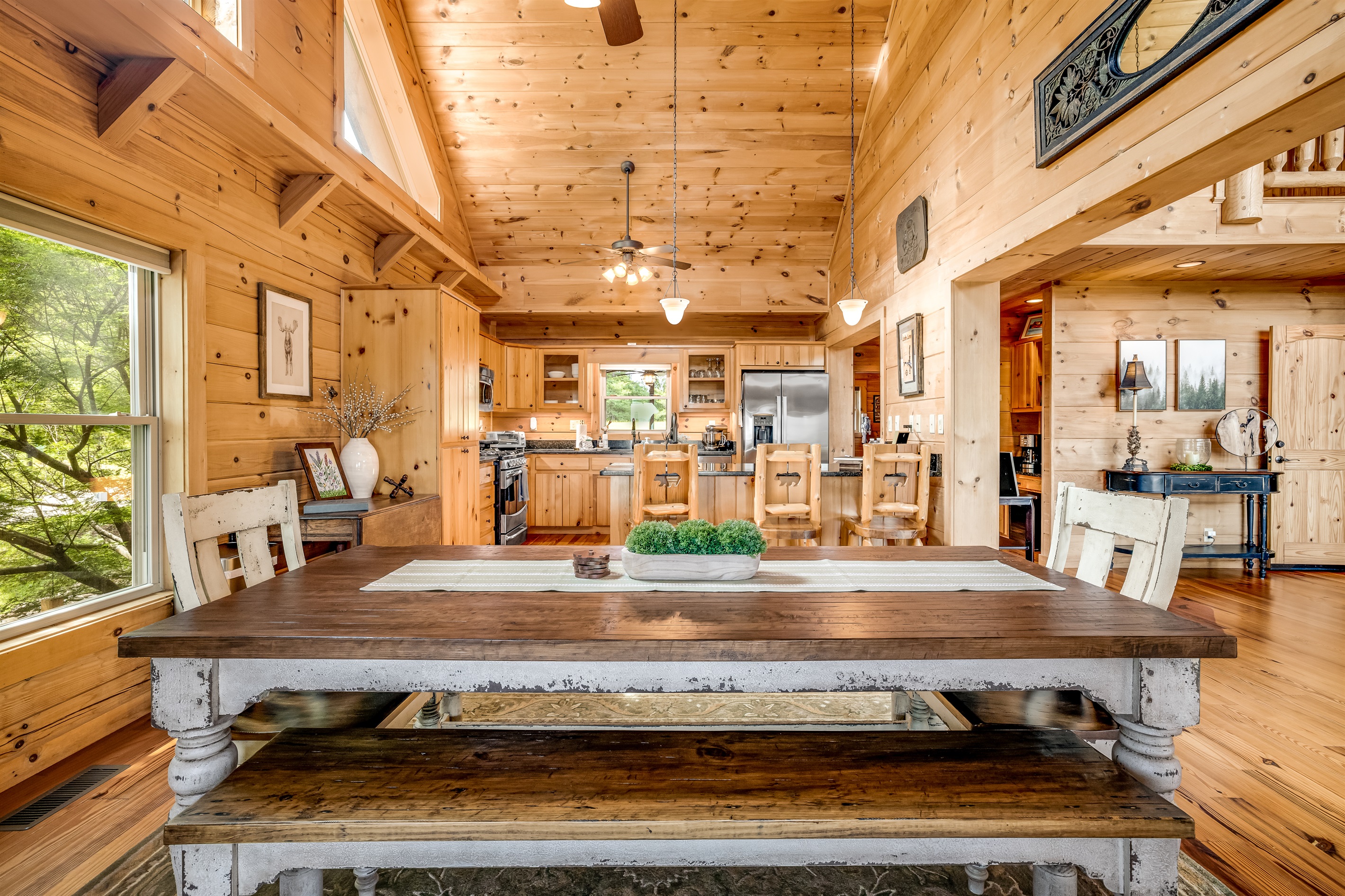 Large dining table