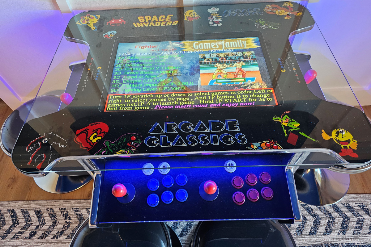 Classic arcade for friendly competition and rainy-day fun