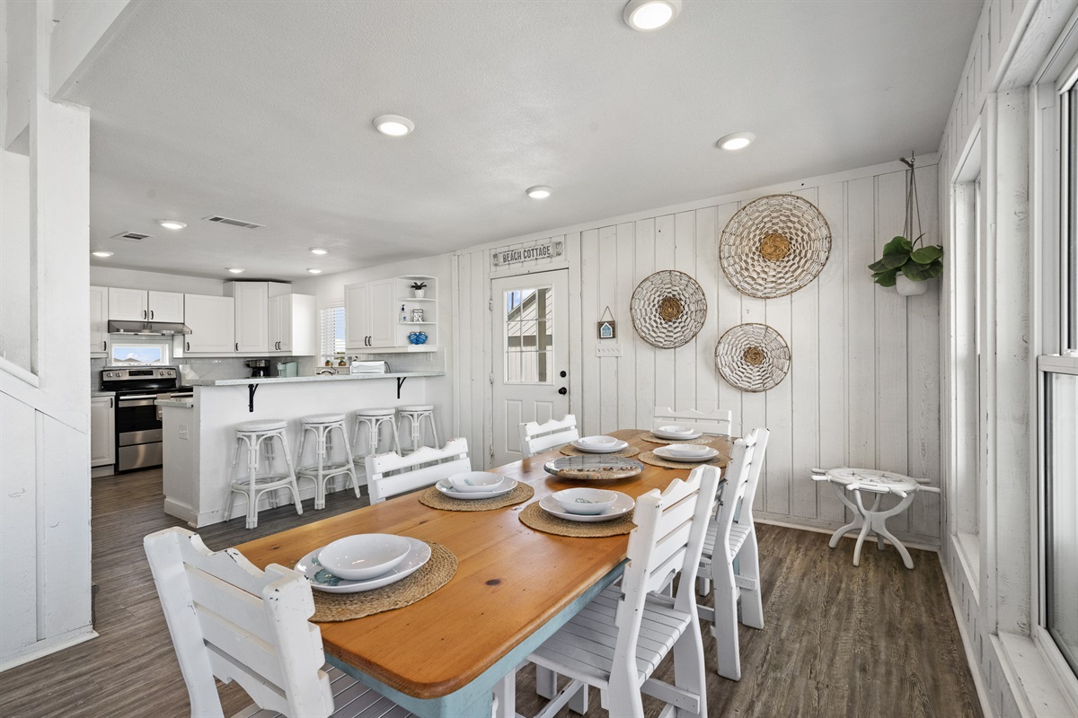 Cooking and entertaining is a breeze with the open kitchen and dining.