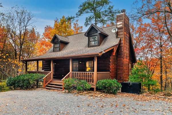 Fade Away Cabin in the Fall.