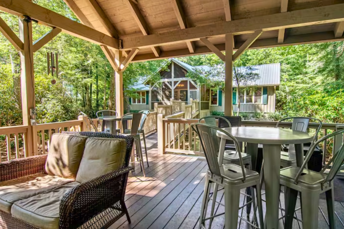 The Porch Never Ends! This Portion Will Have You Right at the River! _