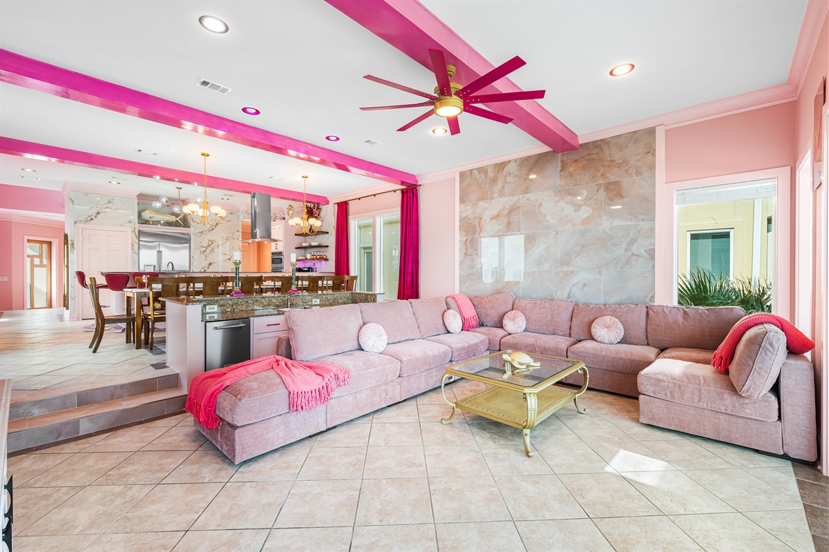 Beachfront Living Room | Second Floor