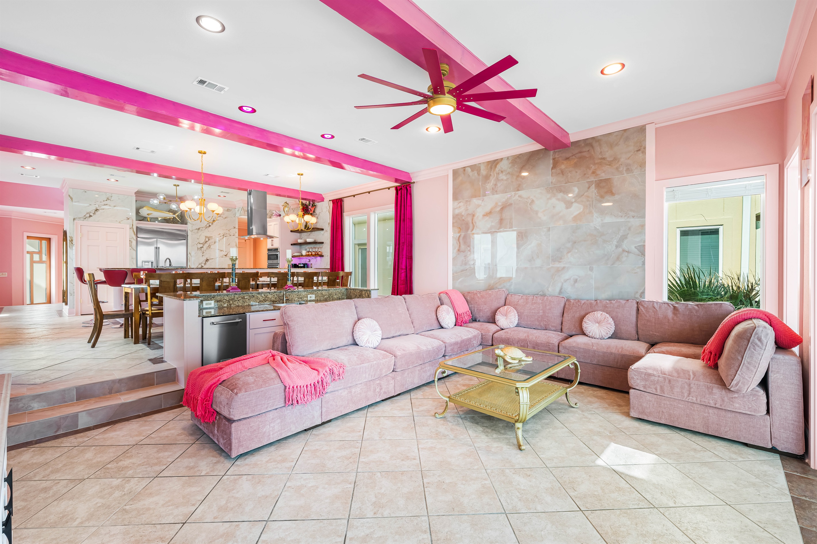 Beachfront Living Room | Second Floor